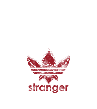stranger things logo model negru pe tricou