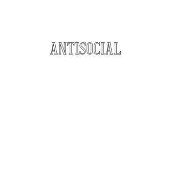 Antisocial model negru pe tricou