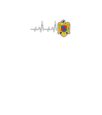 ROMANIA heartbeat model verde neon pe tricou