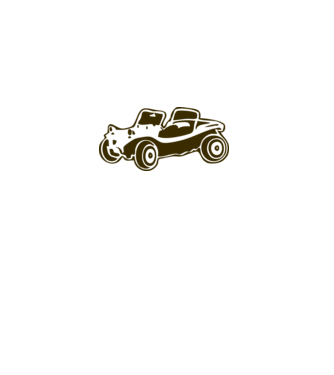 Buggy model alb pe tricou
