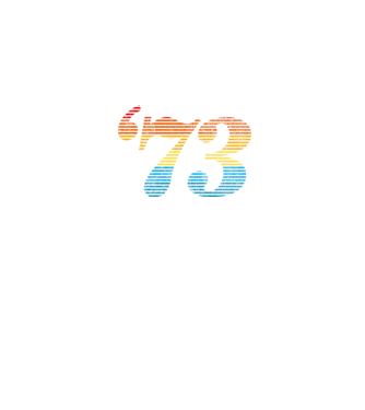 Retro Birthday 1973 model negru pe tricou