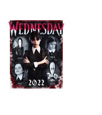 WEDNESDAY multi all time model negru pe tricou
