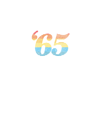 Retro Birthday 1965 model alb pe tricou