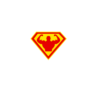 Superom model negru pe tricou