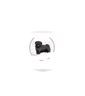 Toți sunt egali, dar numai cei mai buni devin stăpâni de mops lght model negru pe tricou