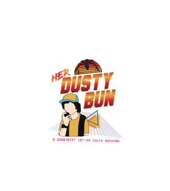Stranger couple 80s retro Dustin model negru pe tricou
