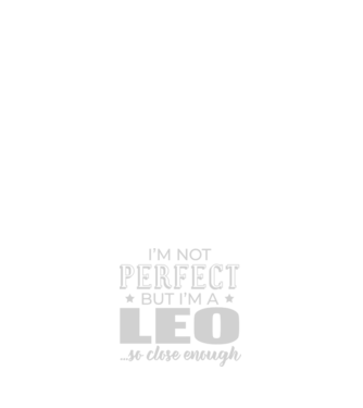 Not perfect, but LEO model alb pe tricou