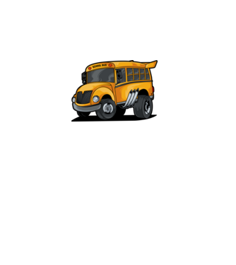 Autobuze model alb pe tricou