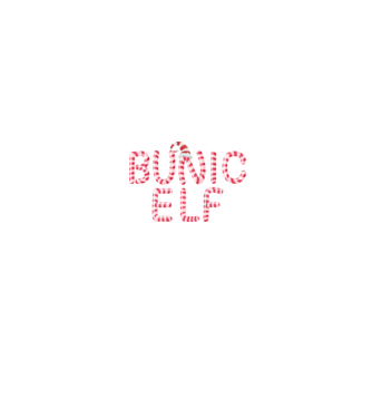 bunic elf model negru pe tricou
