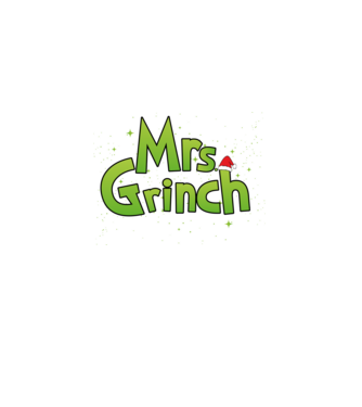 Grinch Family Mrs Grinch model negru pe tricou