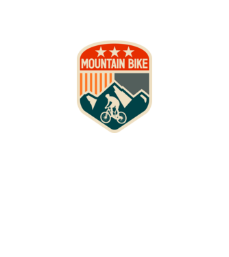 Mountain Bike model negru pe tricou