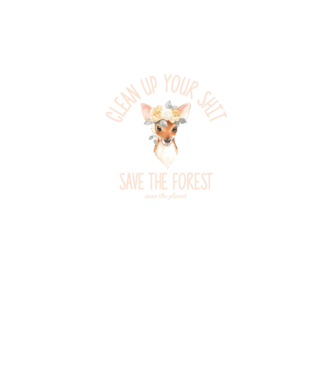 Clean up your shit model negru pe tricou