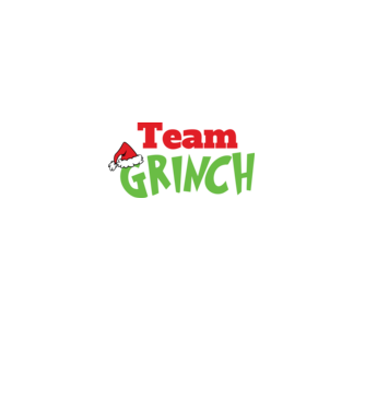 Team Grinch model negru pe tricou