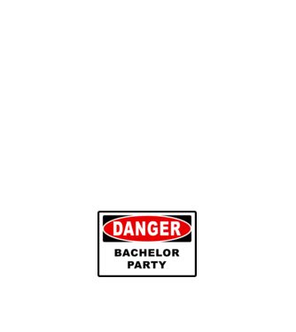 Bachelor DANGER model negru pe tricou