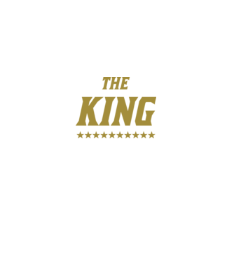 The King model negru pe tricou