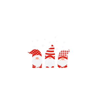 Xmas gnomes model negru pe tricou