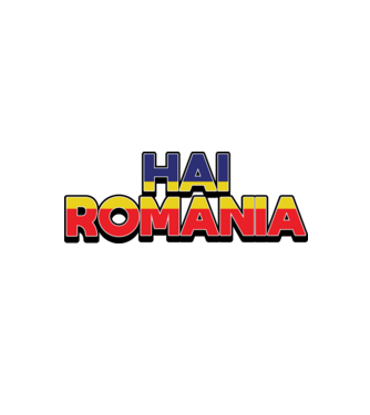 Subtitlu Hai Romania model alb/roșu pe tricou