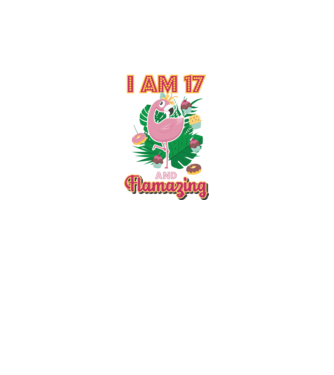 FLAMAZING Birthday 17 Years old model alb pe tricou