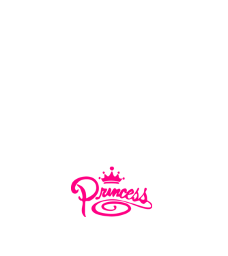 Princess model negru pe tricou