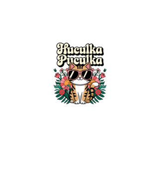 Huculka Puculka pisică 3 model roz deschis pe tricou