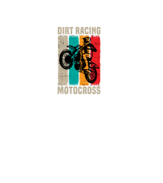 motocross model negru pe tricou