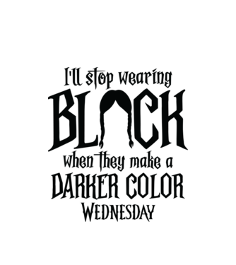  ill stop wearing black model alb pe tricou