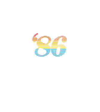 Retro Birthday 1986 model alb pe tricou