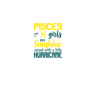 Sunshine with Hurricane PISCES model negru pe tricou