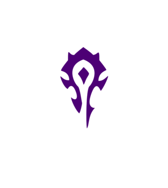 horde PvP model albastru deschis pe tricou