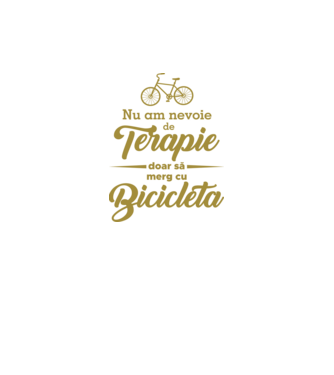 nu am nevoie de terapie, doar să merg cu bicicleta model galben neon pe tricou