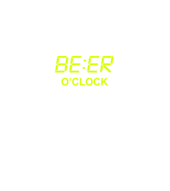'Beer o'' clock' model negru pe tricou