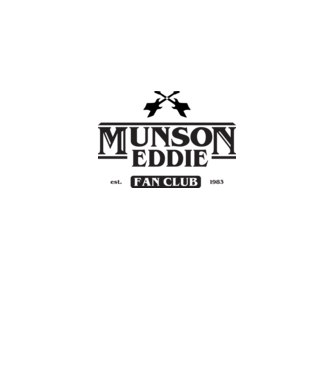 eddie munson fan club model alb pe tricou
