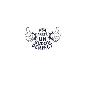 Așa arată un SUDOR perfect model alb pe tricou