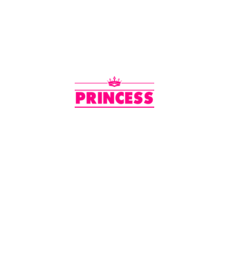 Princess model alb pe tricou
