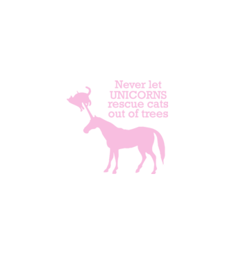 unicorn cat model negru pe tricou