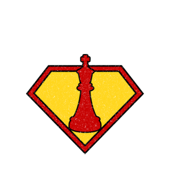 SuperChess rege model alb pe tricou