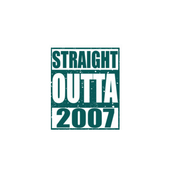 Straight Outta - 2007 model nisipiu pe tricou