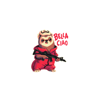 bella ciao rebel model negru pe tricou