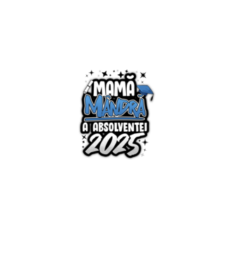 Mamă Mândră a absolventei model alb/roșu pe tricou