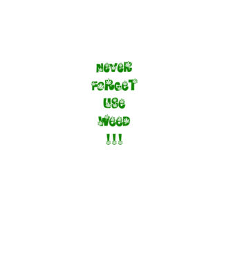 Weed model alb pe tricou