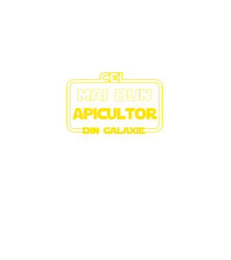 Cel mai bun apicultor din galaxie model negru pe tricou