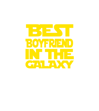 best boyfriend in the galaxy model negru pe tricou