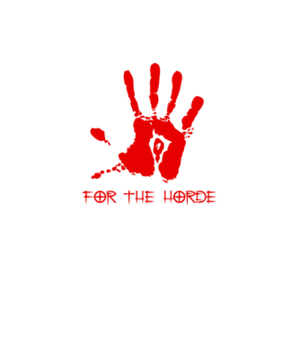 For The Horde Hand model negru pe tricou