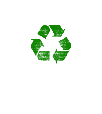 RECYCLE model negru pe tricou