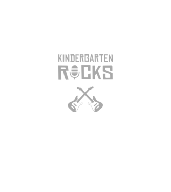 Kindergarten rocks model negru pe tricou