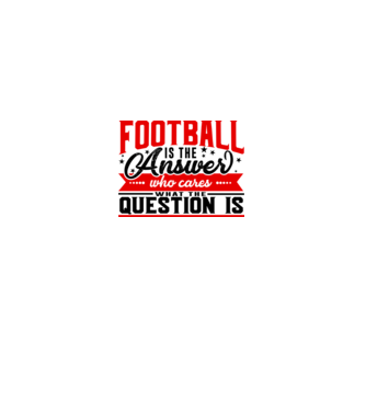Sport is the answer FOTBALIST model alb pe tricou