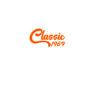 Classic 1969 model negru pe tricou