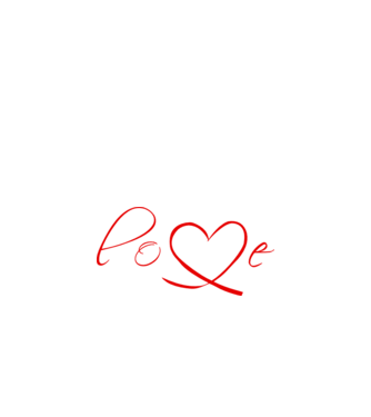 Love Valentines day model negru pe tricou