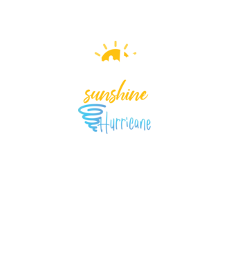 September Girls are Sunshine mixed with a little Hurricane model negru pe tricou