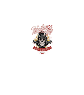 Motor City model albastru jeanși pe tricou